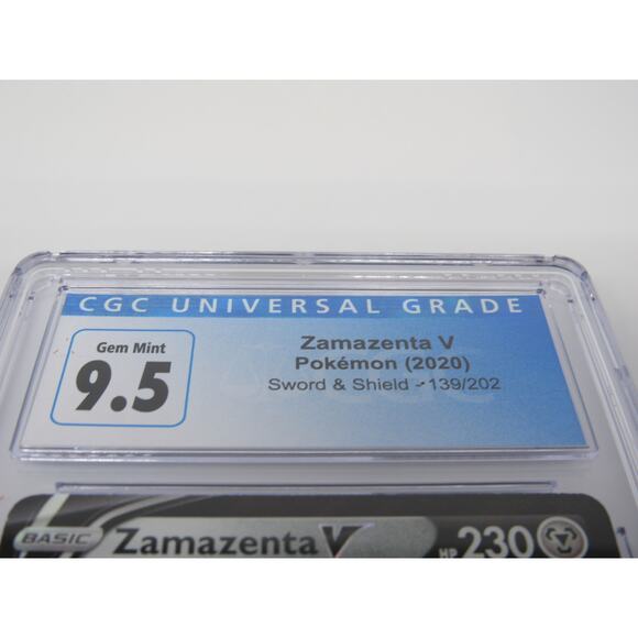 Zamazenta V Sword & Shield CGC 9.5 Gem Mint 139/202 Pokemon TCG 2020 Holo - Picture 8 of 12